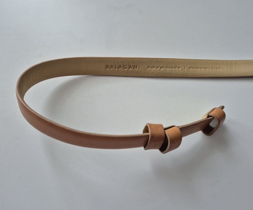 Cienki pasek bez klamry Balagan, beżowy/piaskowy