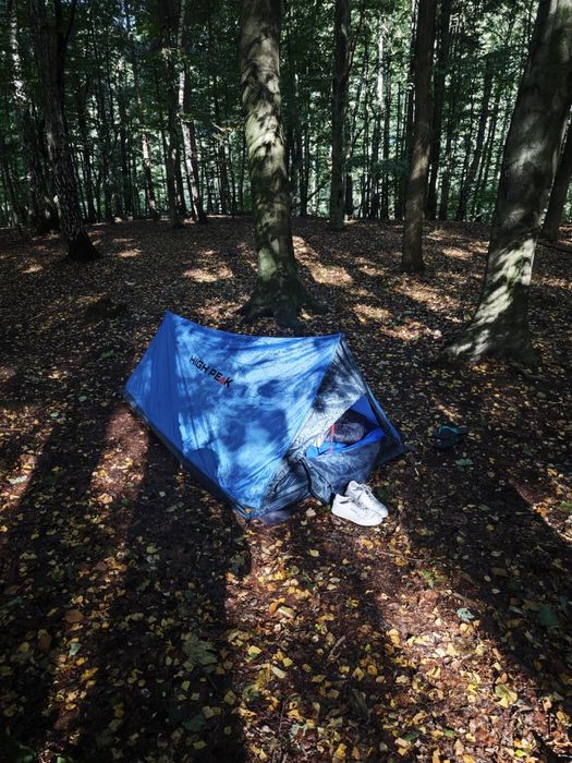 Nowy niemiecki namiot high peak minilite trekkingowy 2-osobowy 1kg