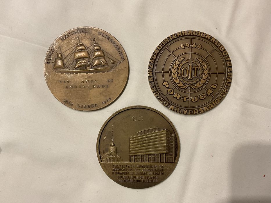Medalhas em bronze dos anos 60