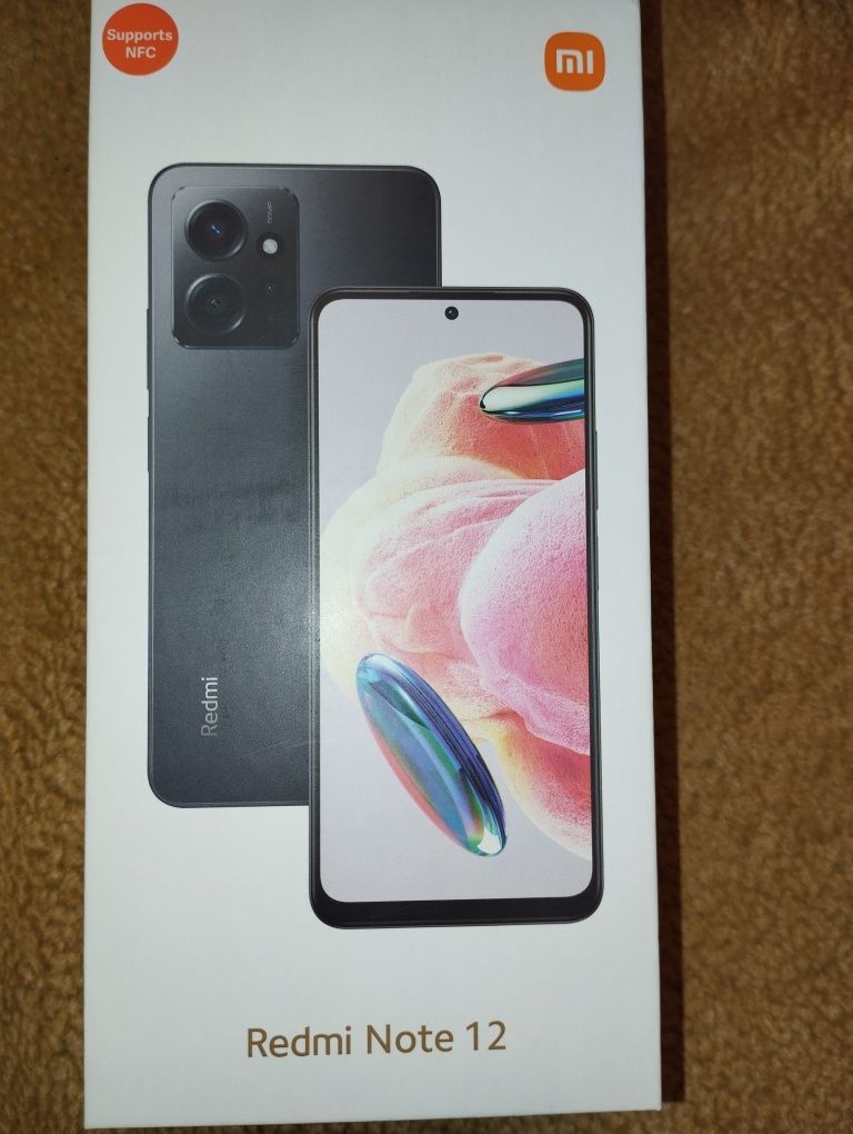 Новий мобільний телефон Смартфон Xiaomi Redmi Note 12 4/128GB OnyxGray