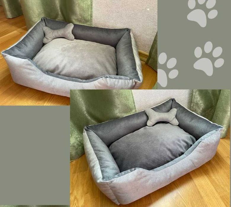 Лежанка для собаки Мягкий лежак антицарап с бортами от производителя