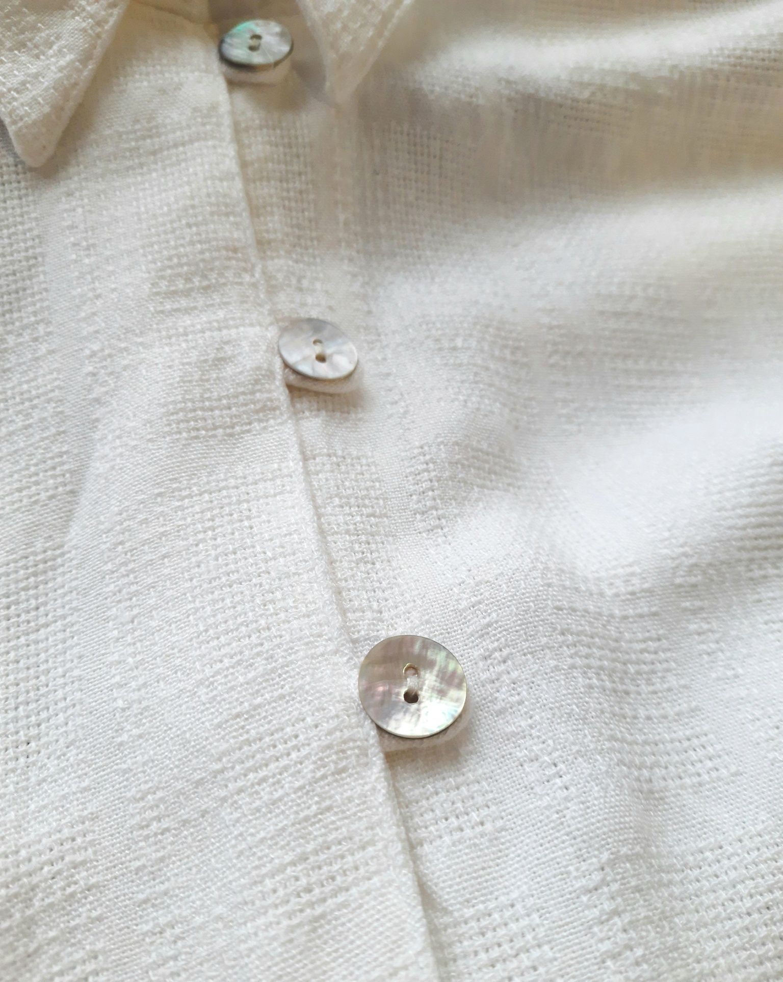 Натуральна біла сорочка блуза  Gabriella Benelli