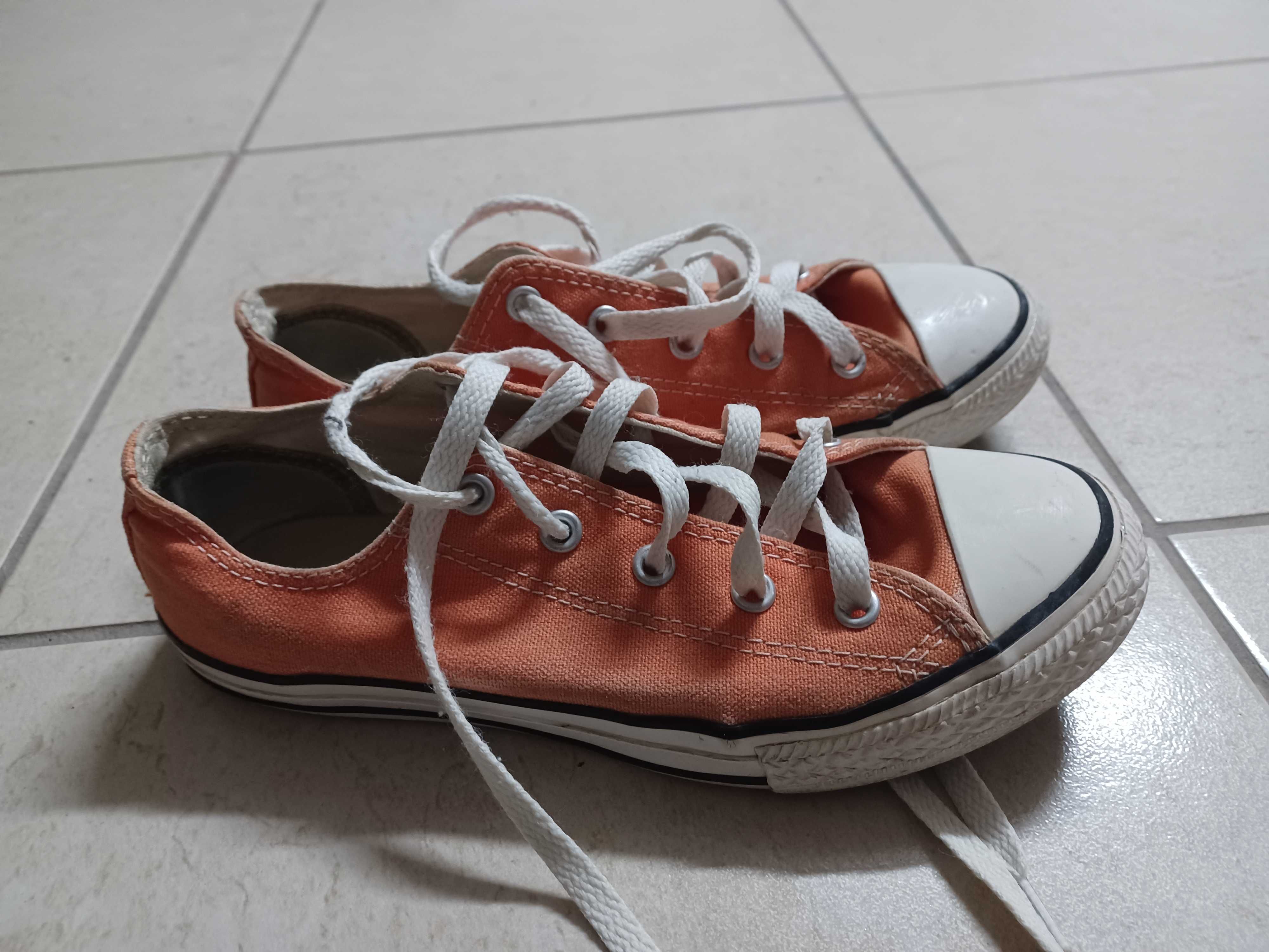 All star cor de laranja tamanho 35