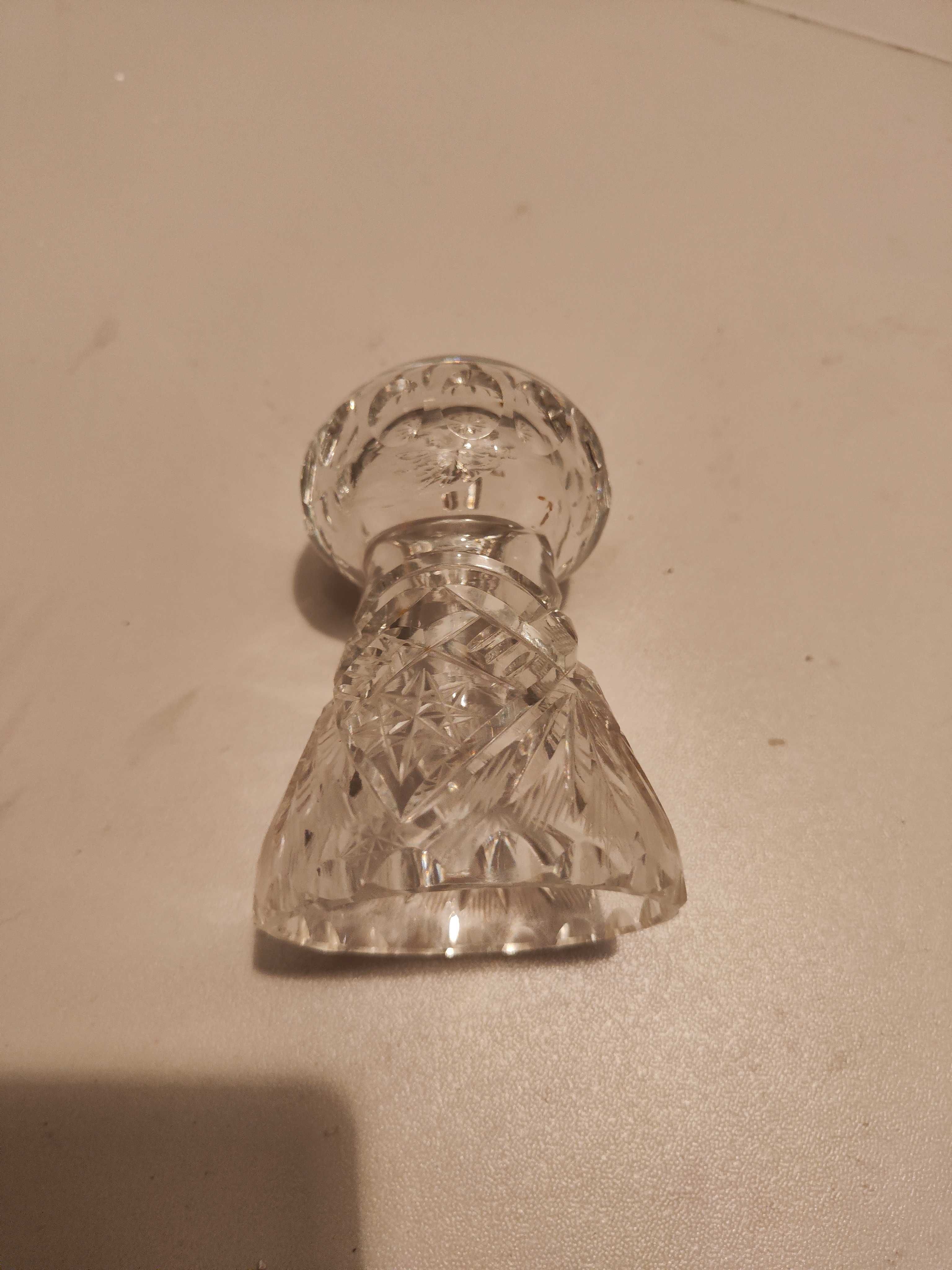 wazon kryształowy wazonik Kryształowa zatyczka korek  PRL