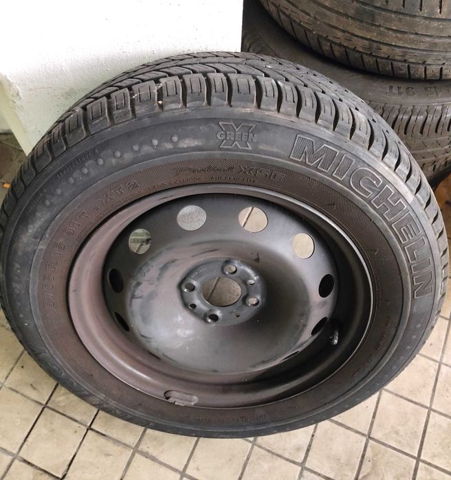 Jantes+Pneus Peugeot 206/106/C3/C2/SAAB/PUNTO/