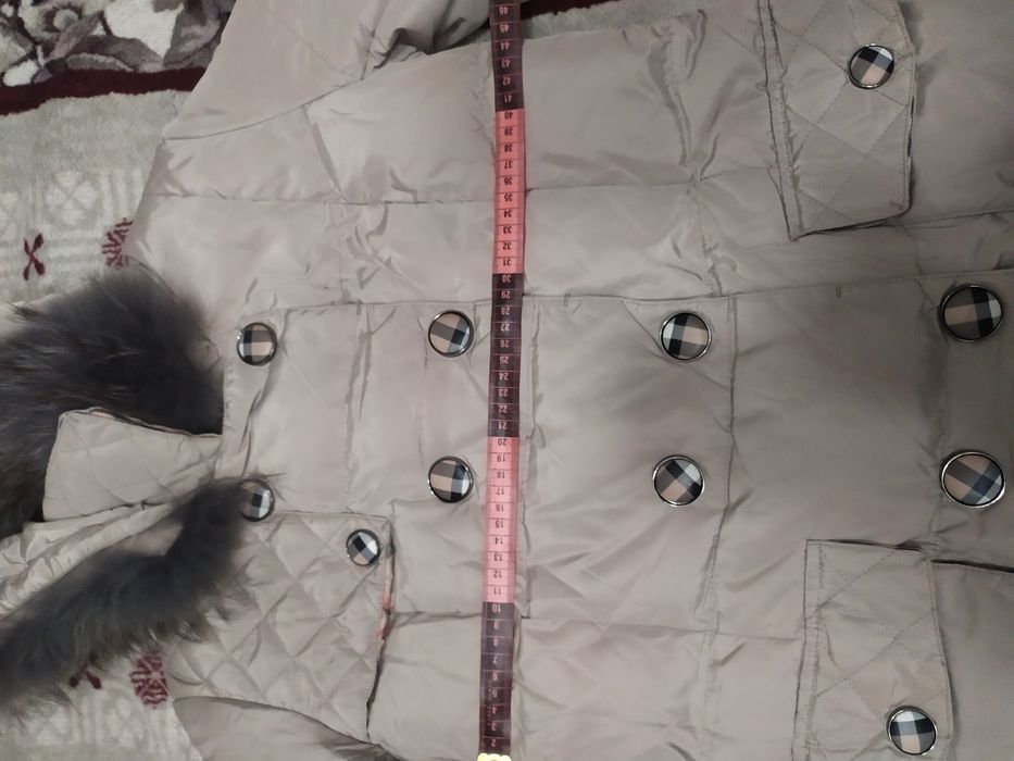 Пальто - пуховик на синтепоні тепла зима-осінь