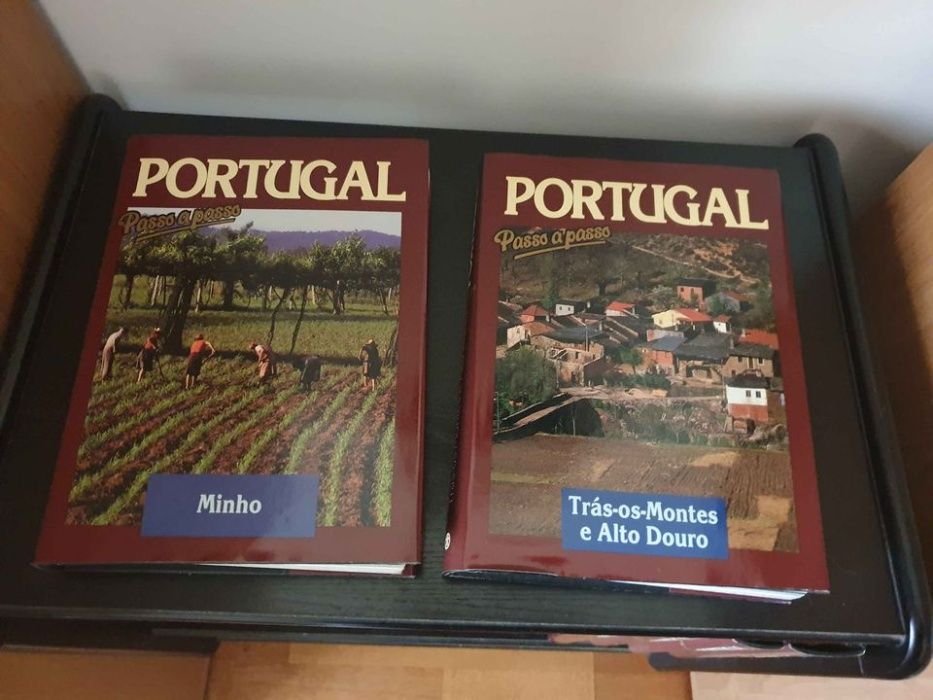 Coleção livros Portugal passo a passo e Atlas do Mundo