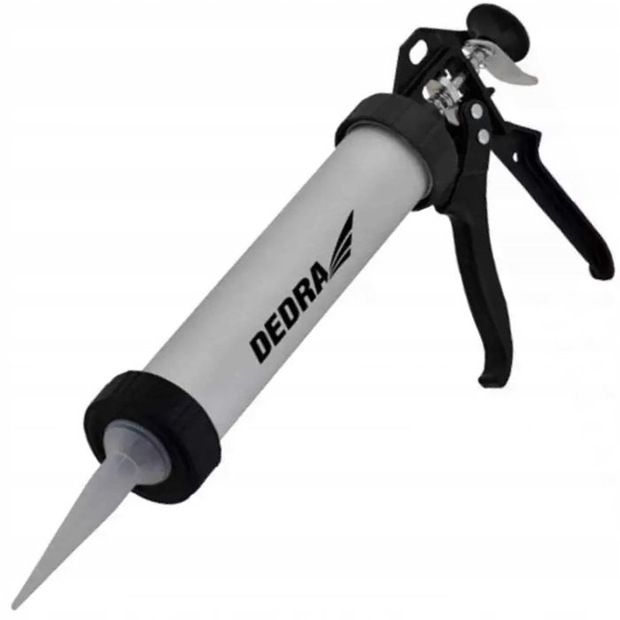Wyciskacz do mas uszczelniających 600ml Dedra, aluminiowy pistolet