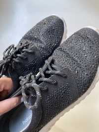 Błyszczące buty sportowe sneakersy lekkie sznurowane trampki