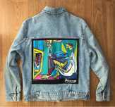 Kurtka jeansowa C&A z naszywką Picasso oversize S/M 36/38