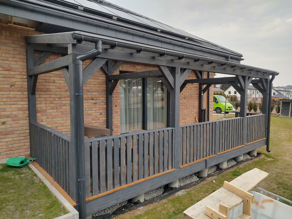 Zadaszenia tarasów, tarasy drewniane, pergole