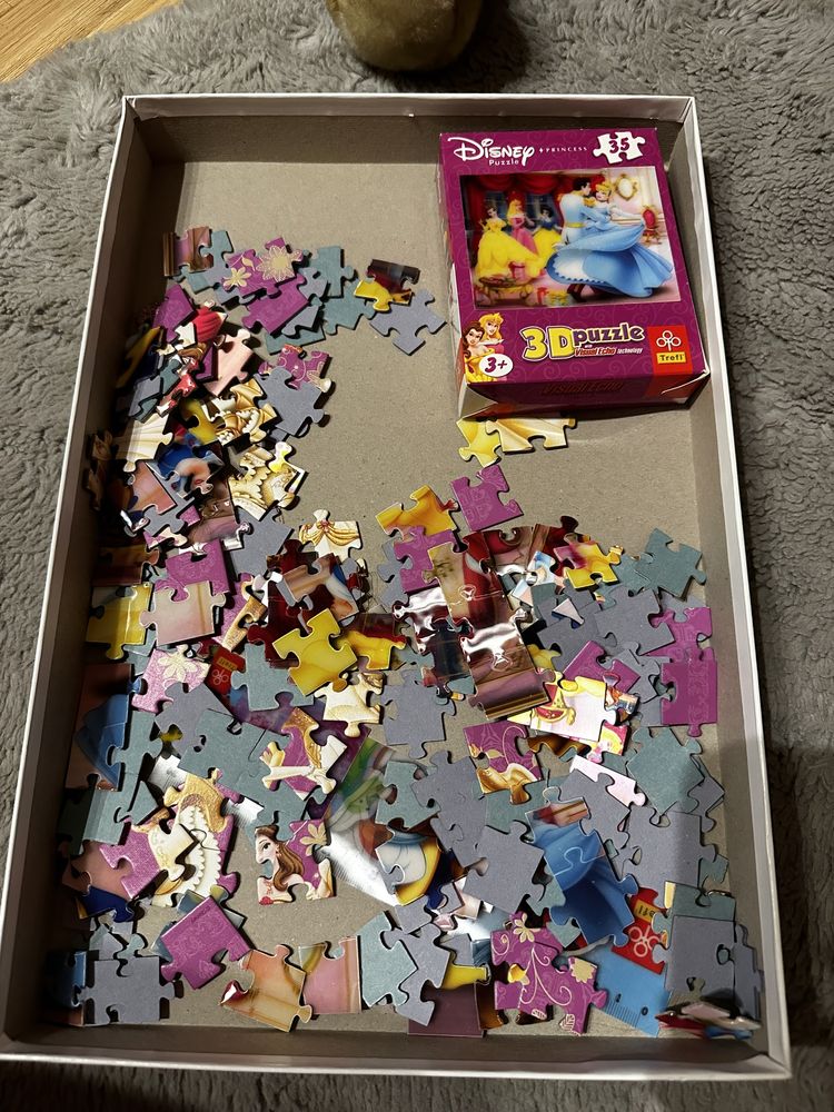 Puzzle księżniczki 3 obrazki