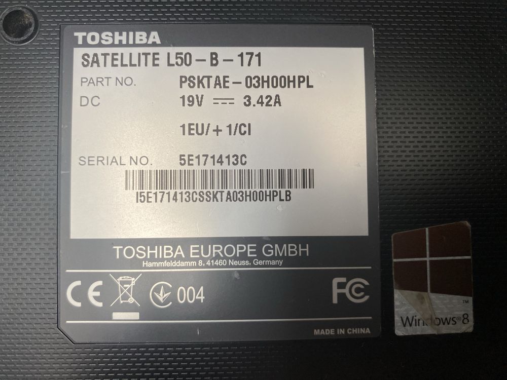 toshiba satellite l50-b-171