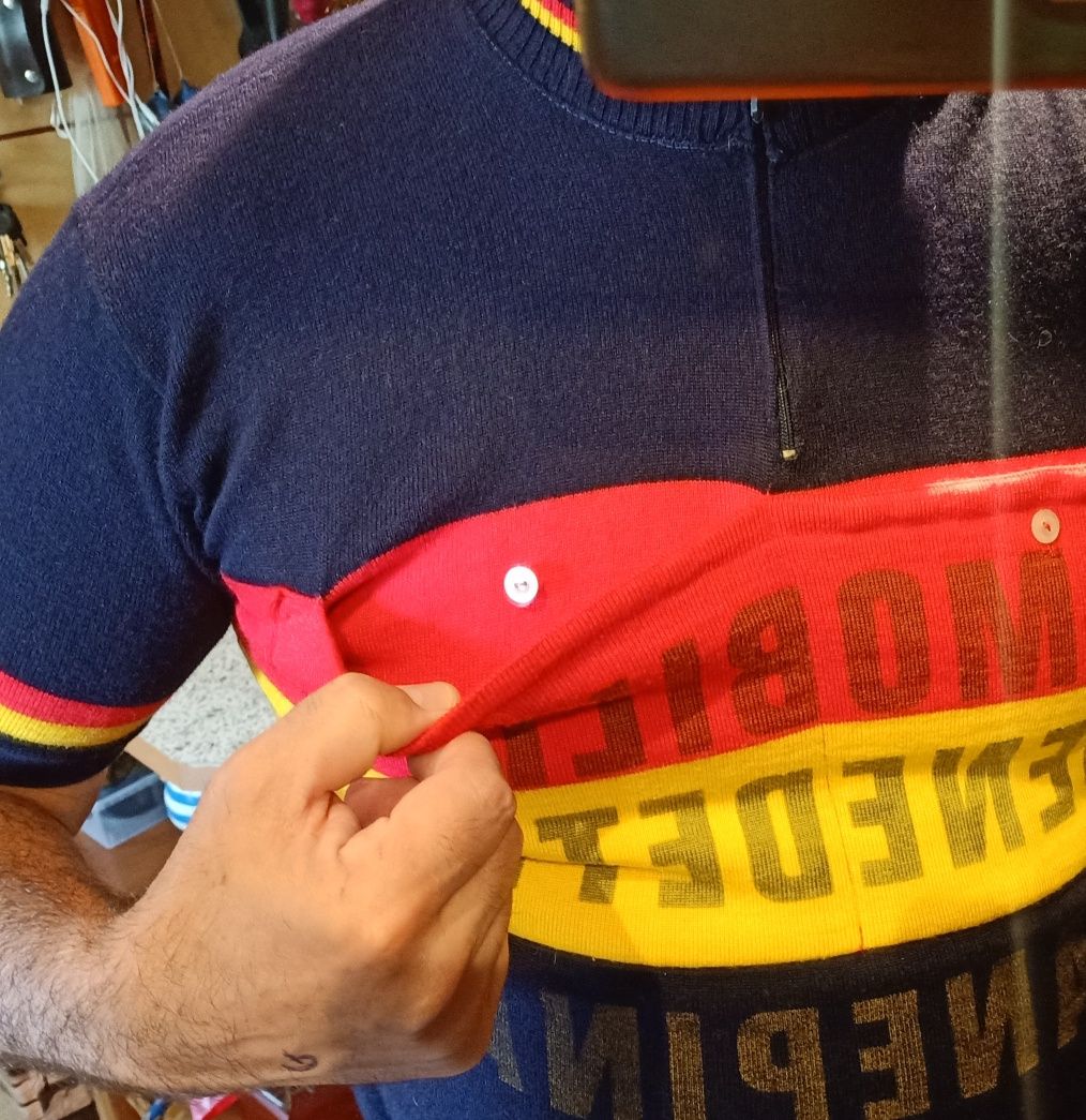 Koszulka rowerowa  w stylu retro Brieka Schotte'a na Tour d