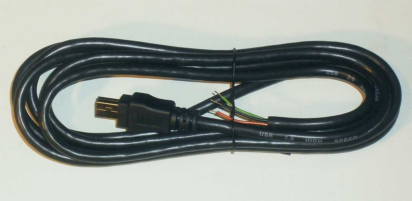 Kabel przewód MINI USB, 4 miedziane żyły w ekranie