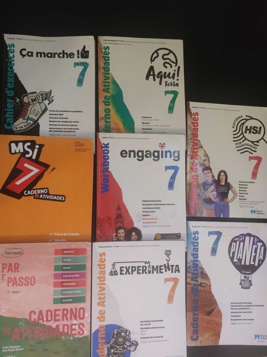 Livros de fichas/cadernos de atividade