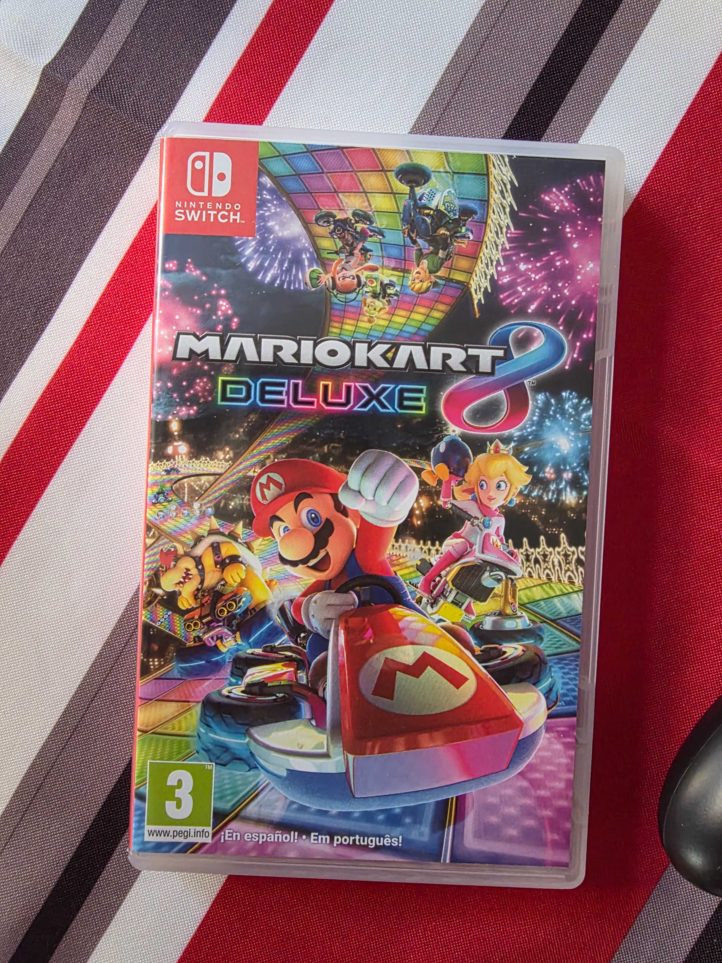 Switch OLED com Mario Kart 8
