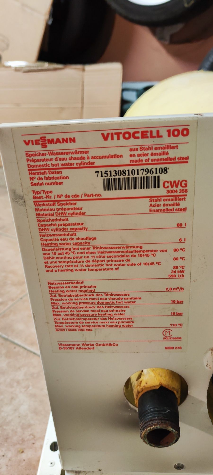 Kocioł piec gazowy Viessmann Vitopend 100 sprawny