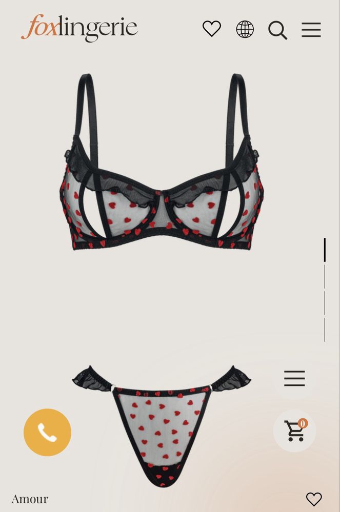 Комплект белья Fox Lingerie