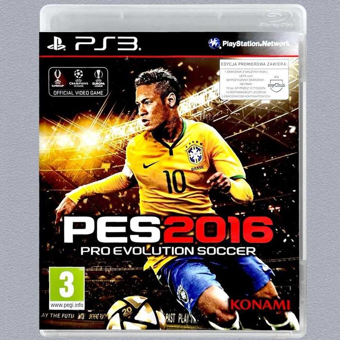 Pro Evolution Soccer 2016 Ps3 Polska Okładka PES 16 Piłka Nożna