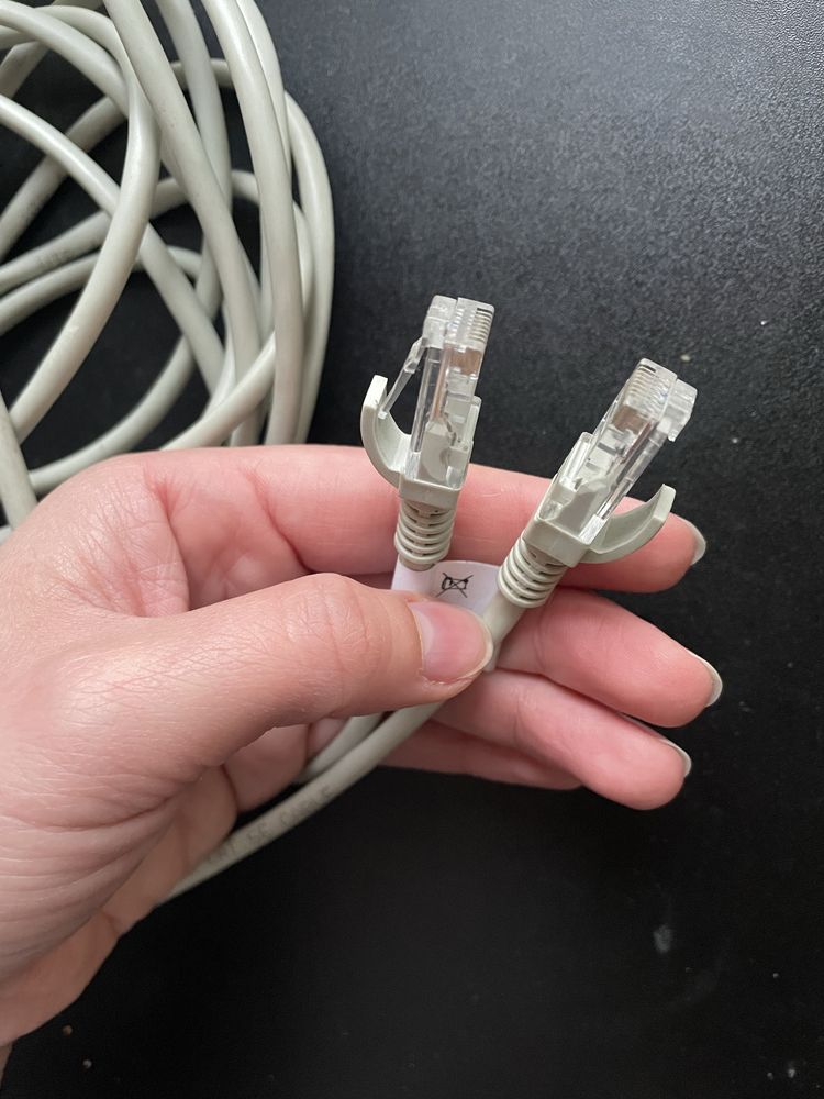 Kabel sieciowy LAN ethernet dlugi, sprawny