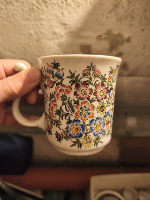 Filiżanka z podstawką Cepelia Opole 1977