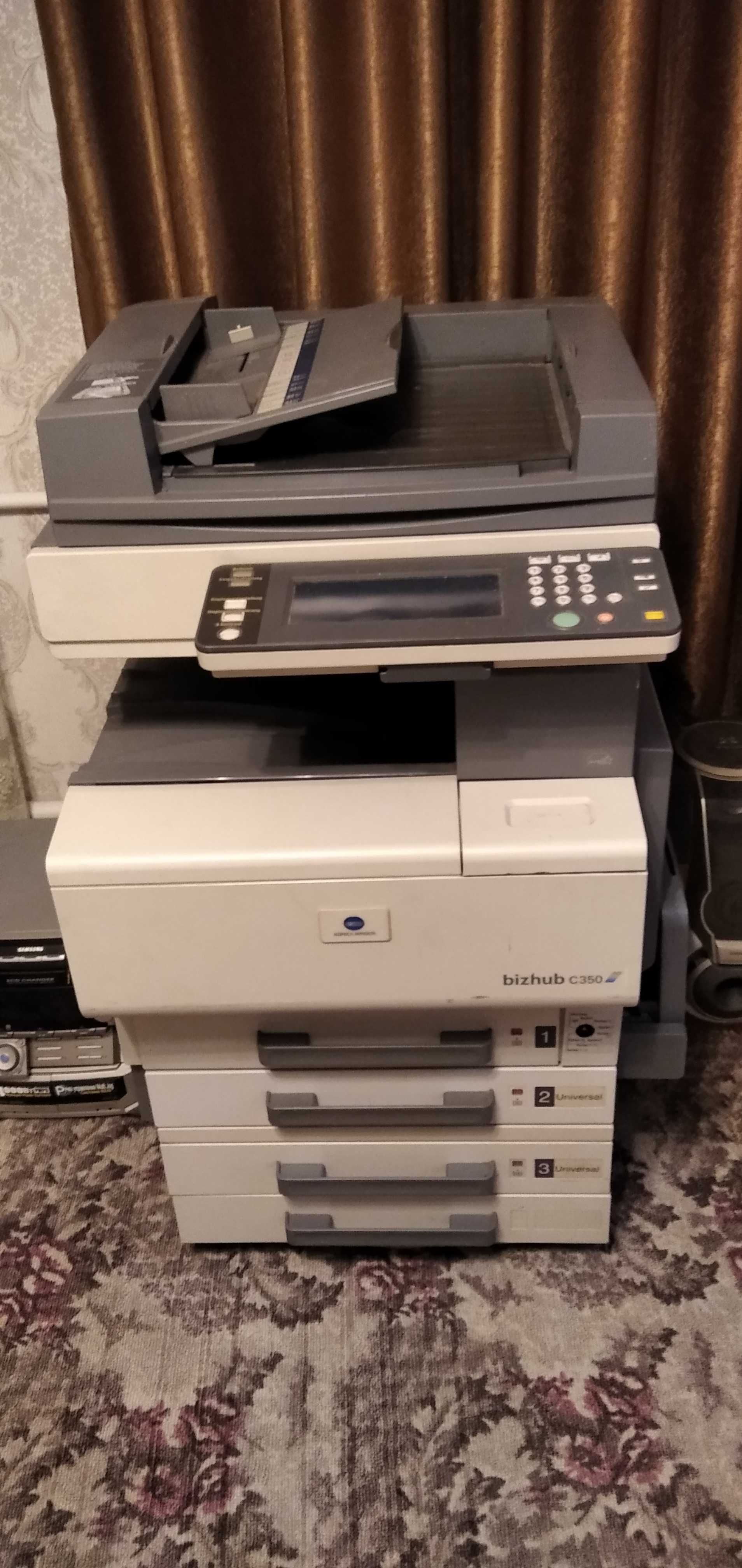 Принтер лазерный цветной А3 копир факс Konica Minolta c 350