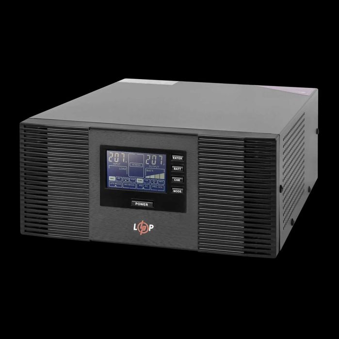 ДБЖ з правильною синусоїдою 12V LPM-PSW-1500VA (1050Вт) Black