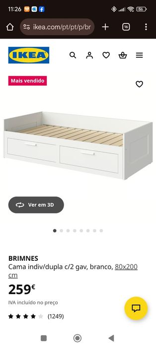 Cama individual ikea
