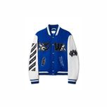 Куртка Off-White Royal Varsity Jacket Blue