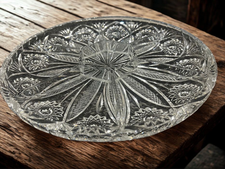 Patera szklana kryształowa stan idealny