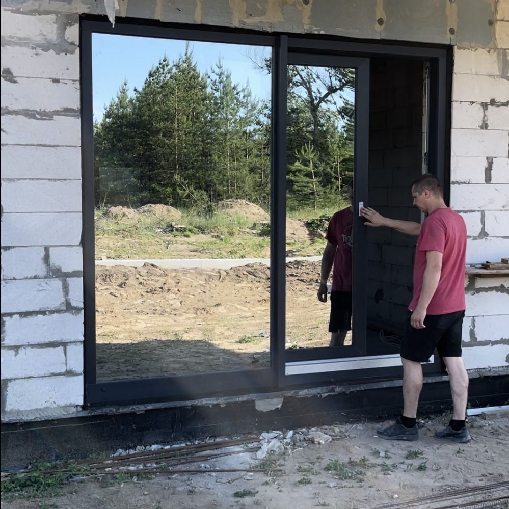 Панорамні розсувні двері та вікна, Панорамные раздвижные окна и двери