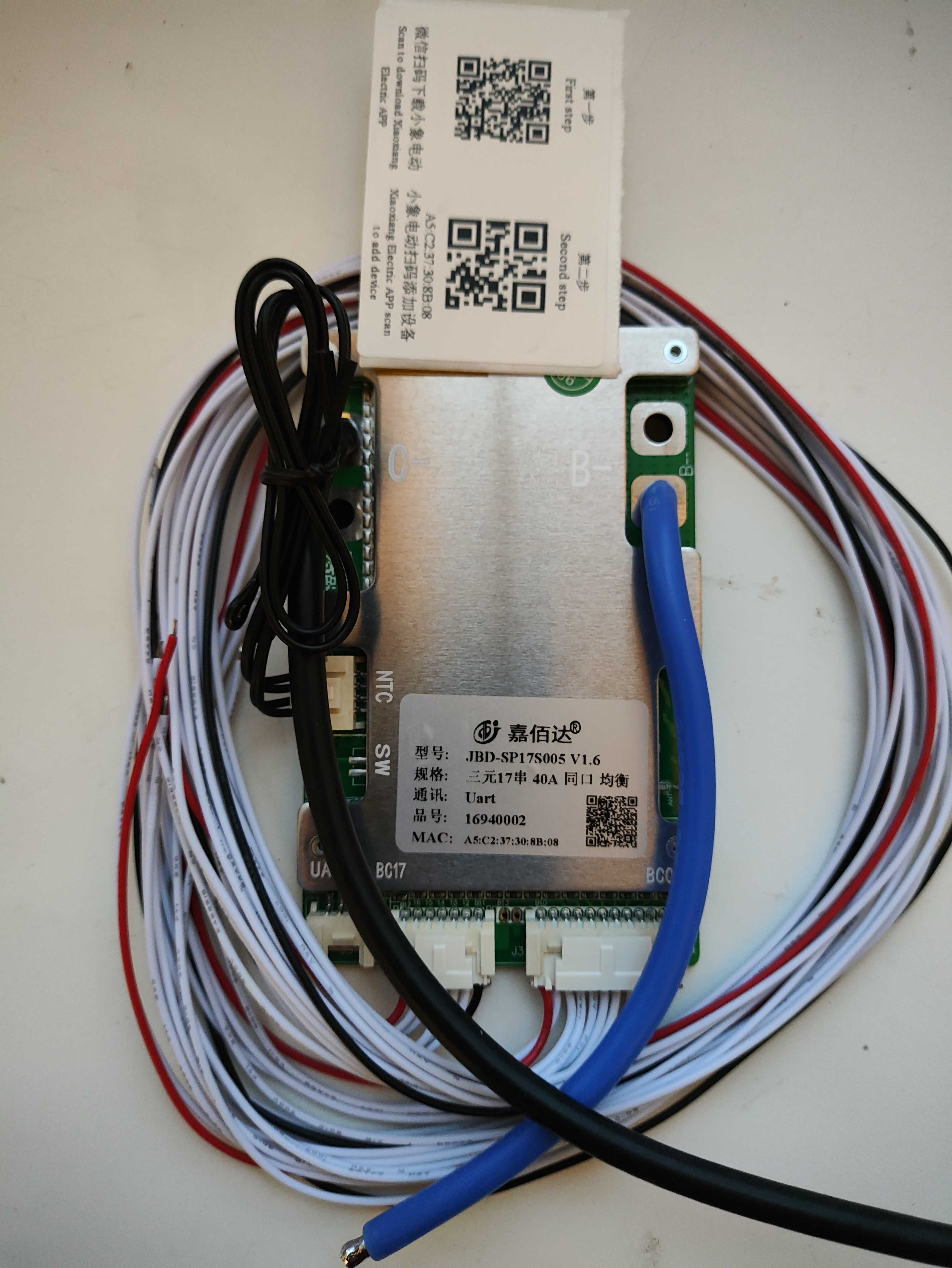 JBD smart BMS 40A 10-17S