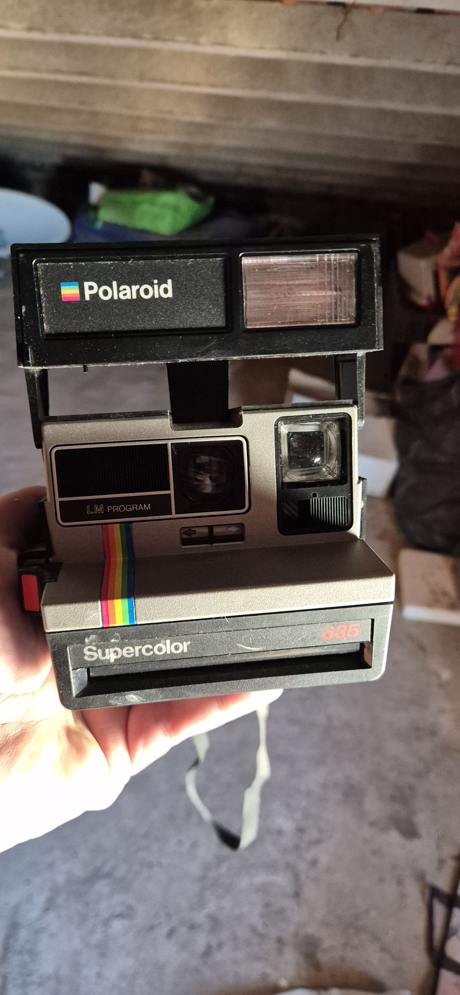 Máquina fotográfica polaroid