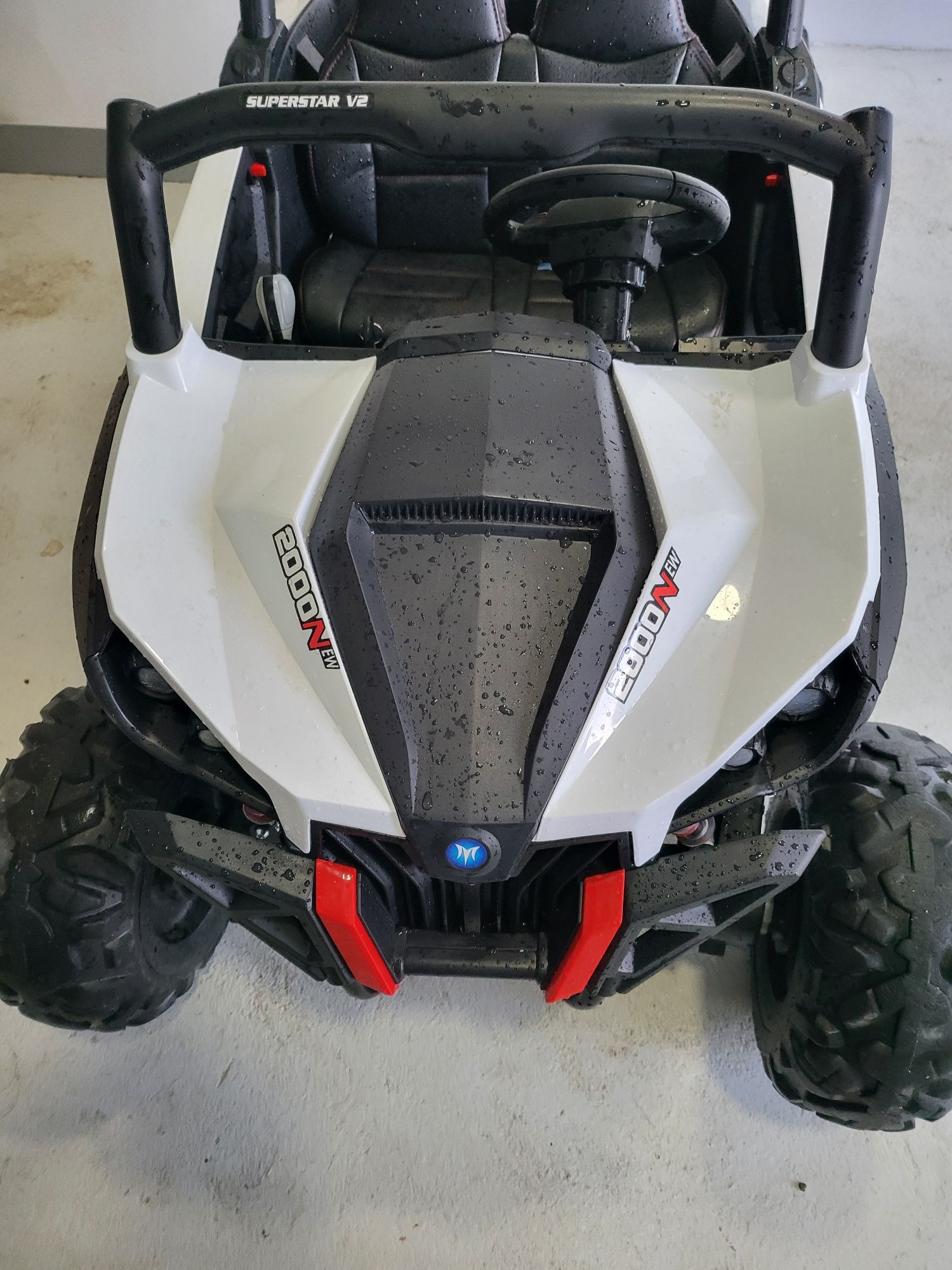 Jipe eletrico 2x12v 4x4 utv-ms branco