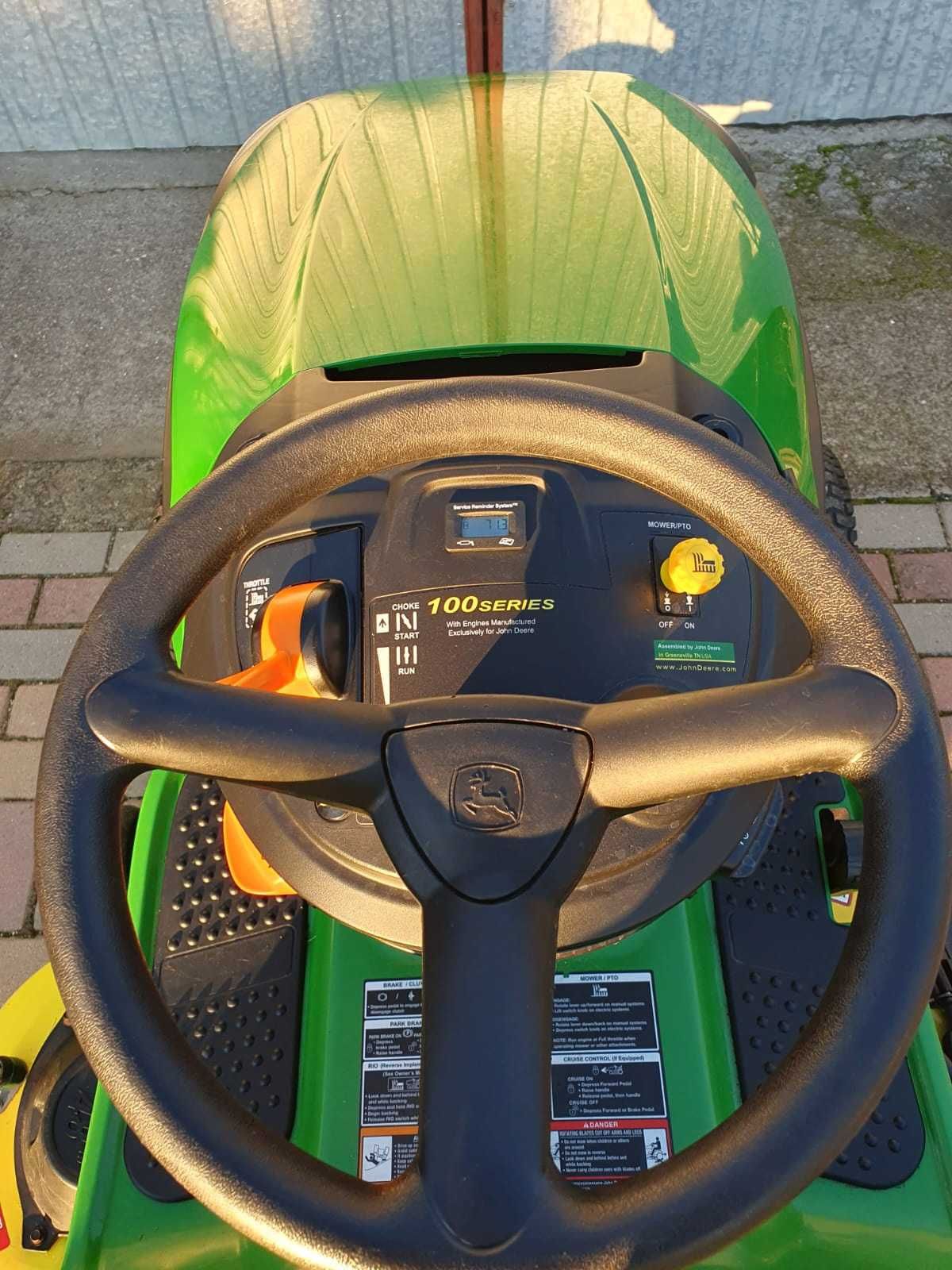 Traktorek John Deere. NISKI PRZEBIEG