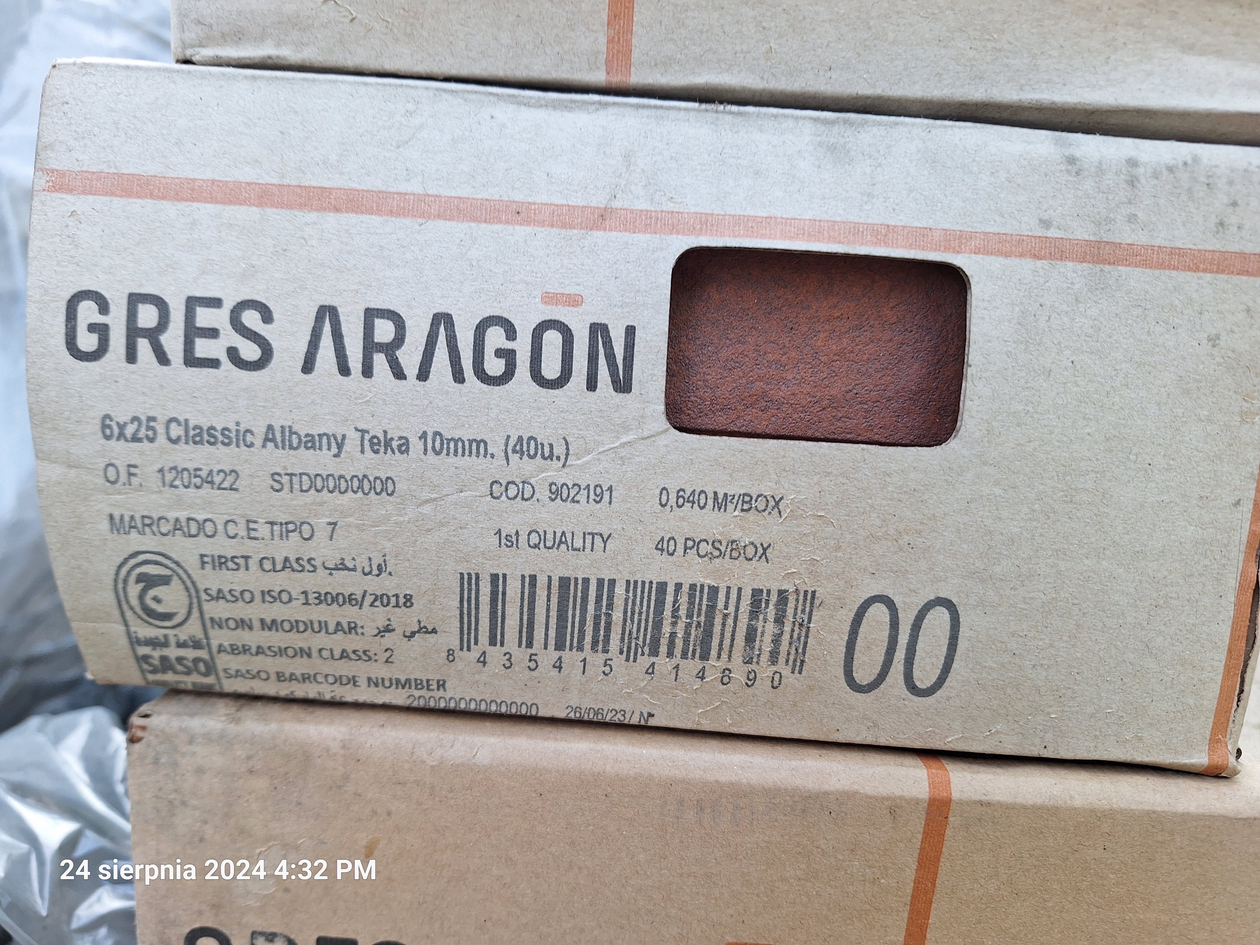 Płytka elewacyjna Gres Aragon Albany Teka