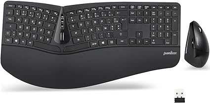 Zestaw klawiatura i mysz Perixx Periduo-606 czarny AZERTY