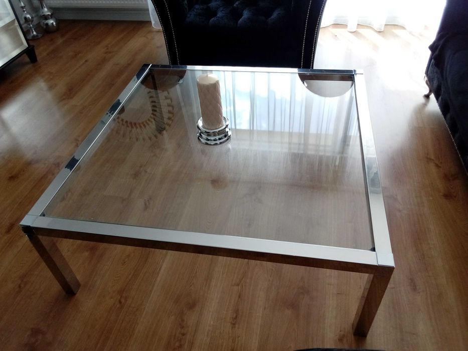 stół kawowy glamour. 100cm x 100cm.