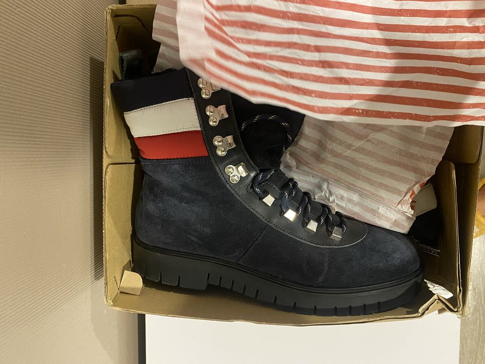 Ботинки TOMMY JEANS 41 cині замша