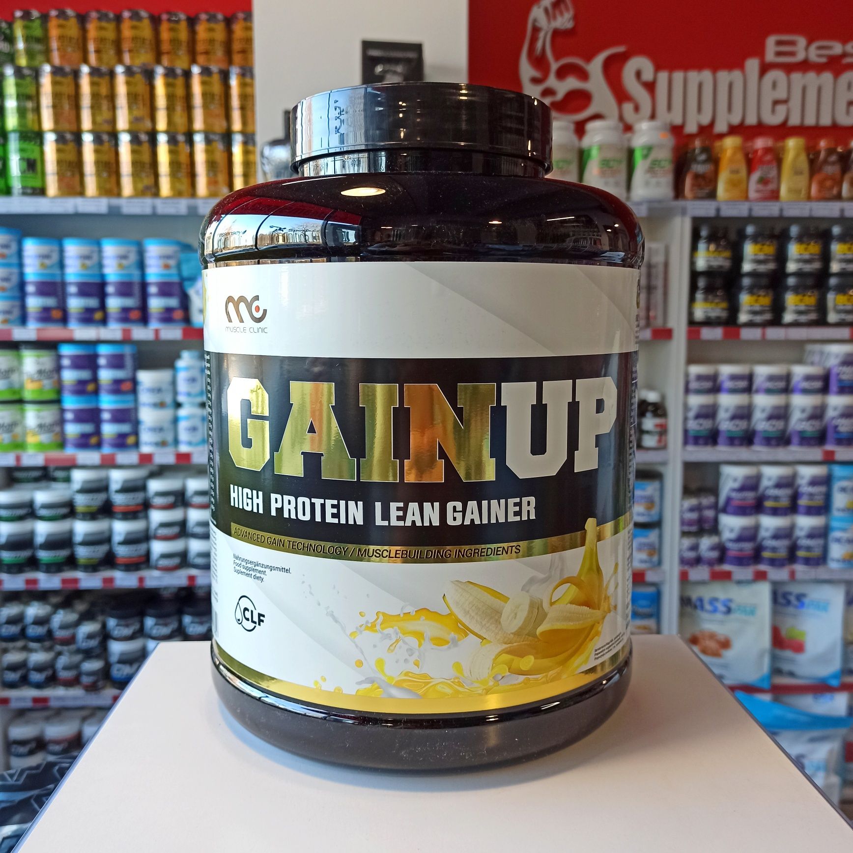 Muscle Clinic GainUp 3000g Gainer Bez Cukru Odżywka na Mase bananowa