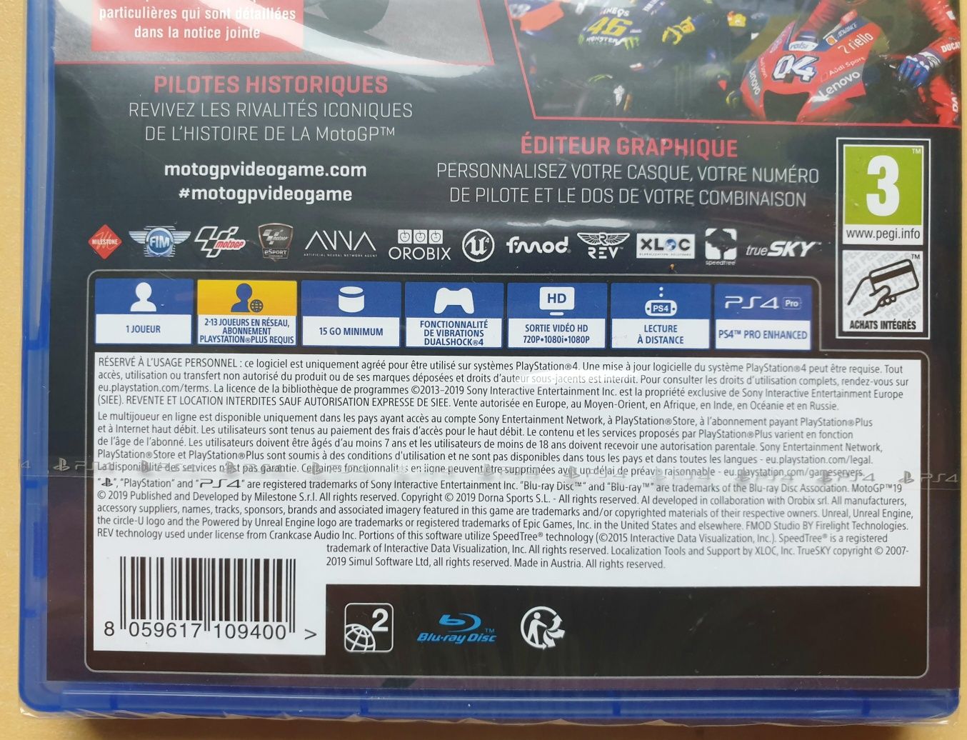 Gra PS4 MotoGP 19 blu-ray wyścigi motocyklowe