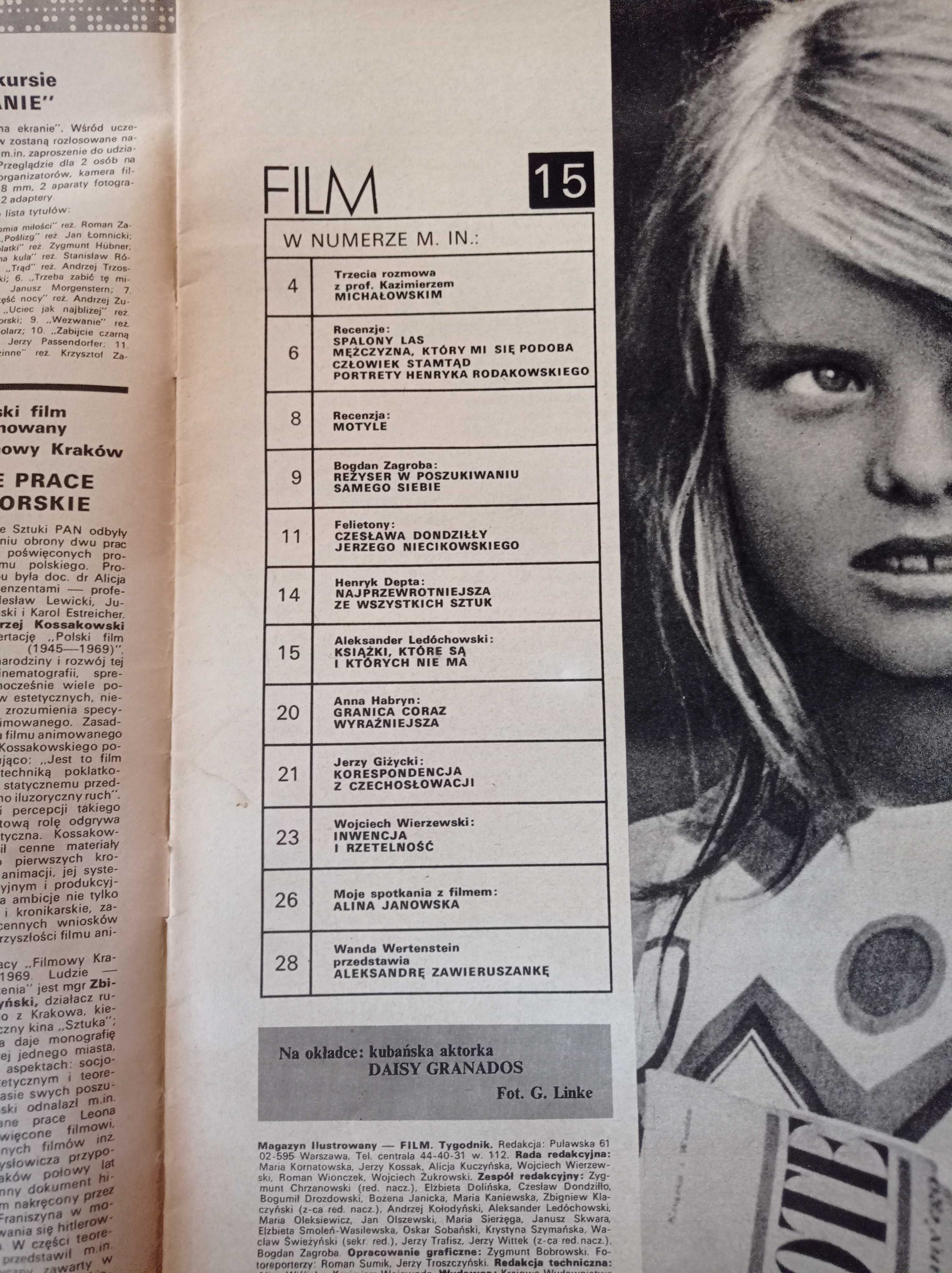 Magazyn ilustrowany FILM nr 15, 13 maja 1973