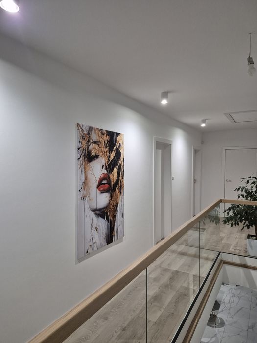 Nowoczesny obraz na płótnie 150x100 duży rama abstrakcja kobieta