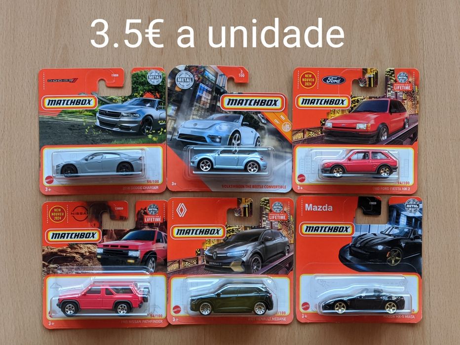 1:64 Matchbox, recentes e antigos