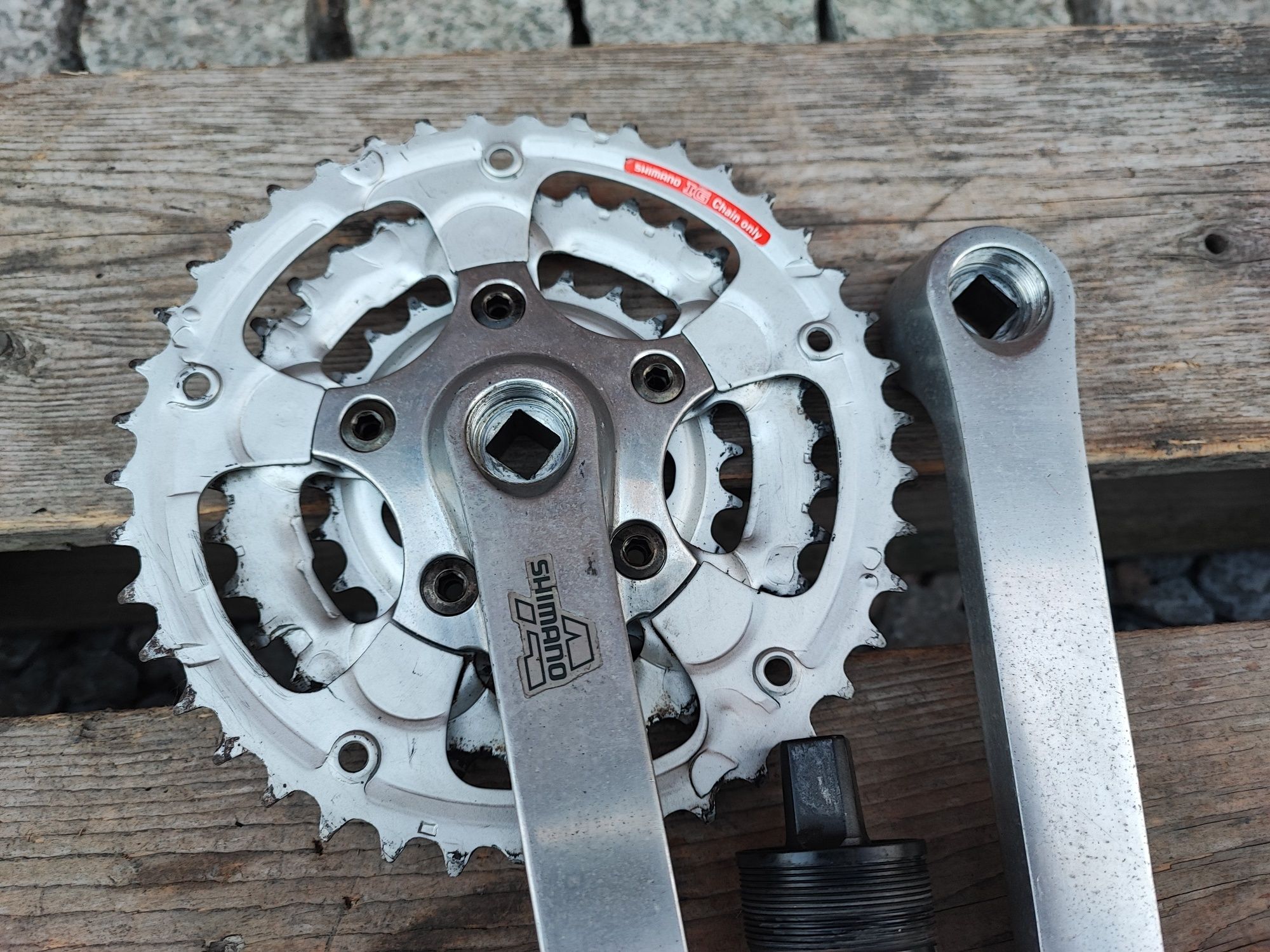 Korba rowerowa Shimano Alivio MC16 175mm LP30 Retro MTB