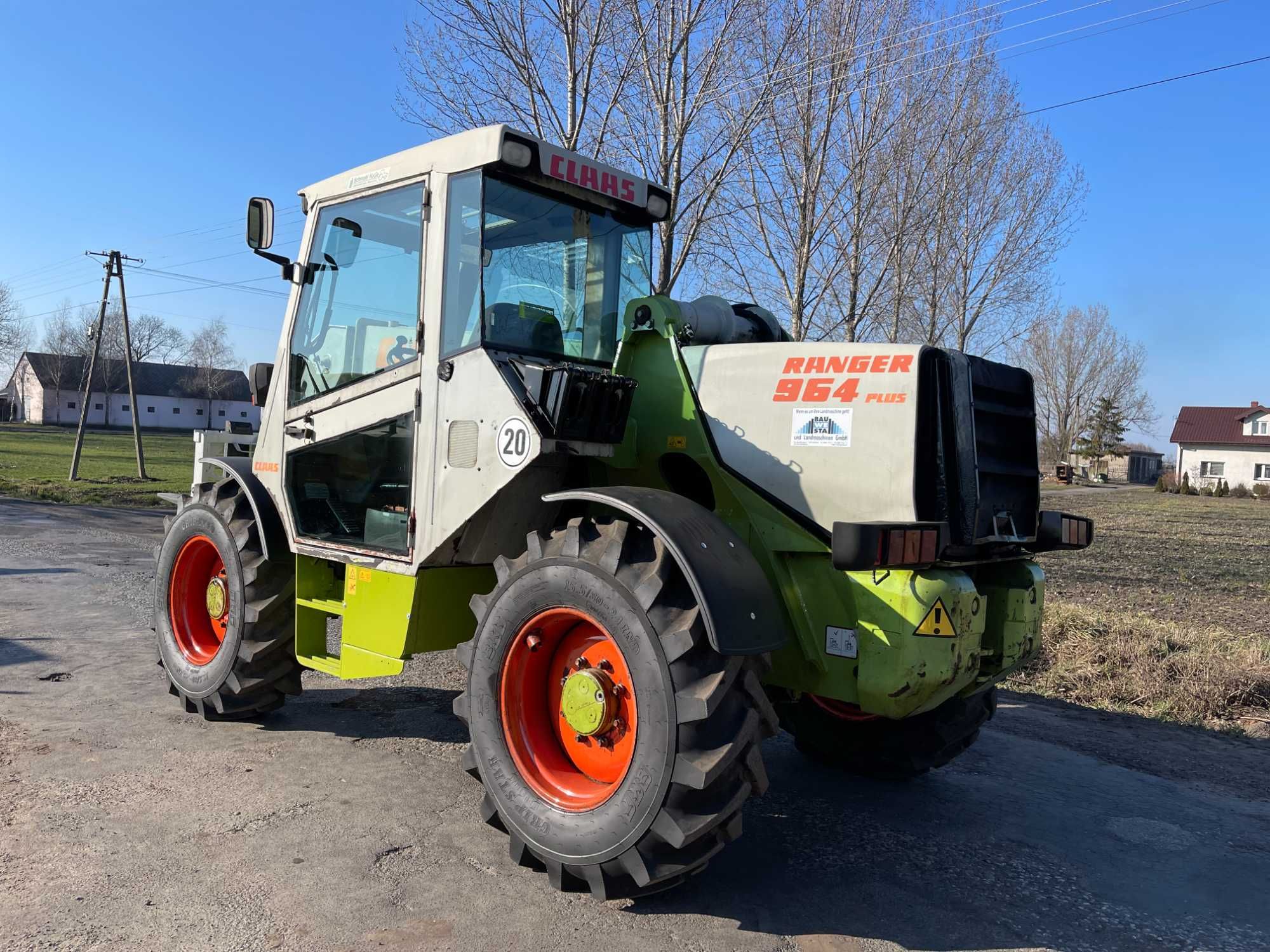 Ładowarka teleskopowa Claas Ranger 964*Perkins,Klima,Nowe opony,Brutto