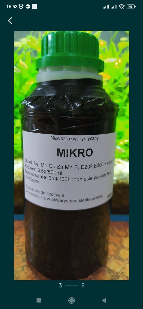 Nawóz akwarystyczny- Mikro