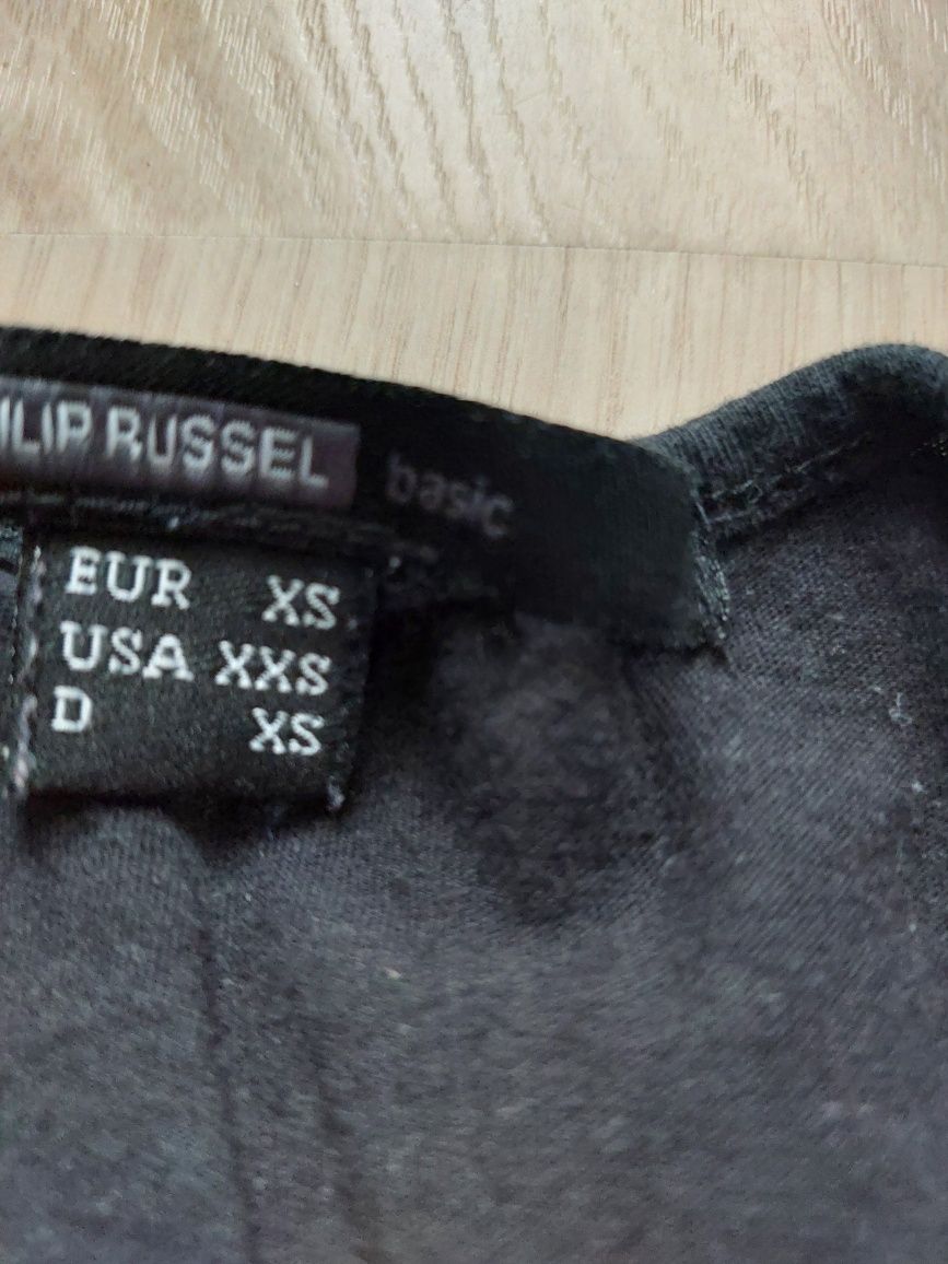 Czarna bluzka rozmiar XS Philip Russel