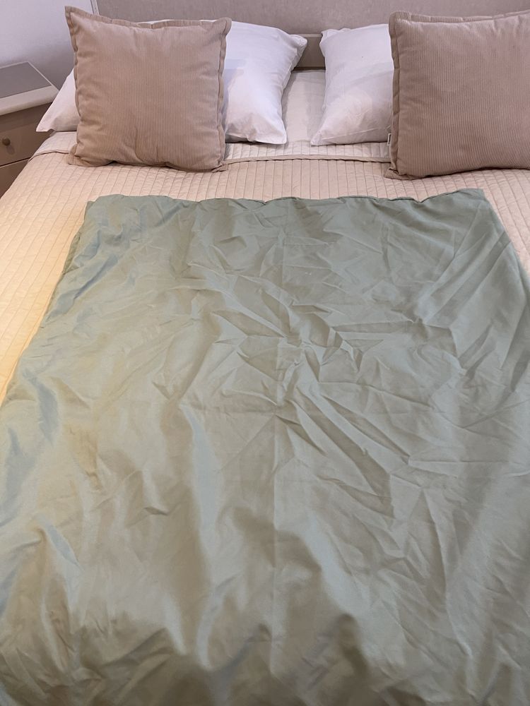 Pościel zielona z Poliestru na pojedyncze łóżko